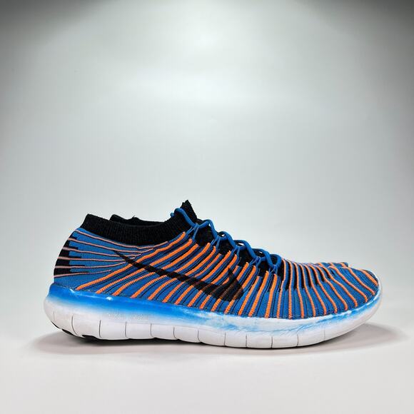 Nike Free RN Flyknit Motion Photo Blue Running Shoes 834584-401 Men's Size 10.5 - Picture 1 of 10